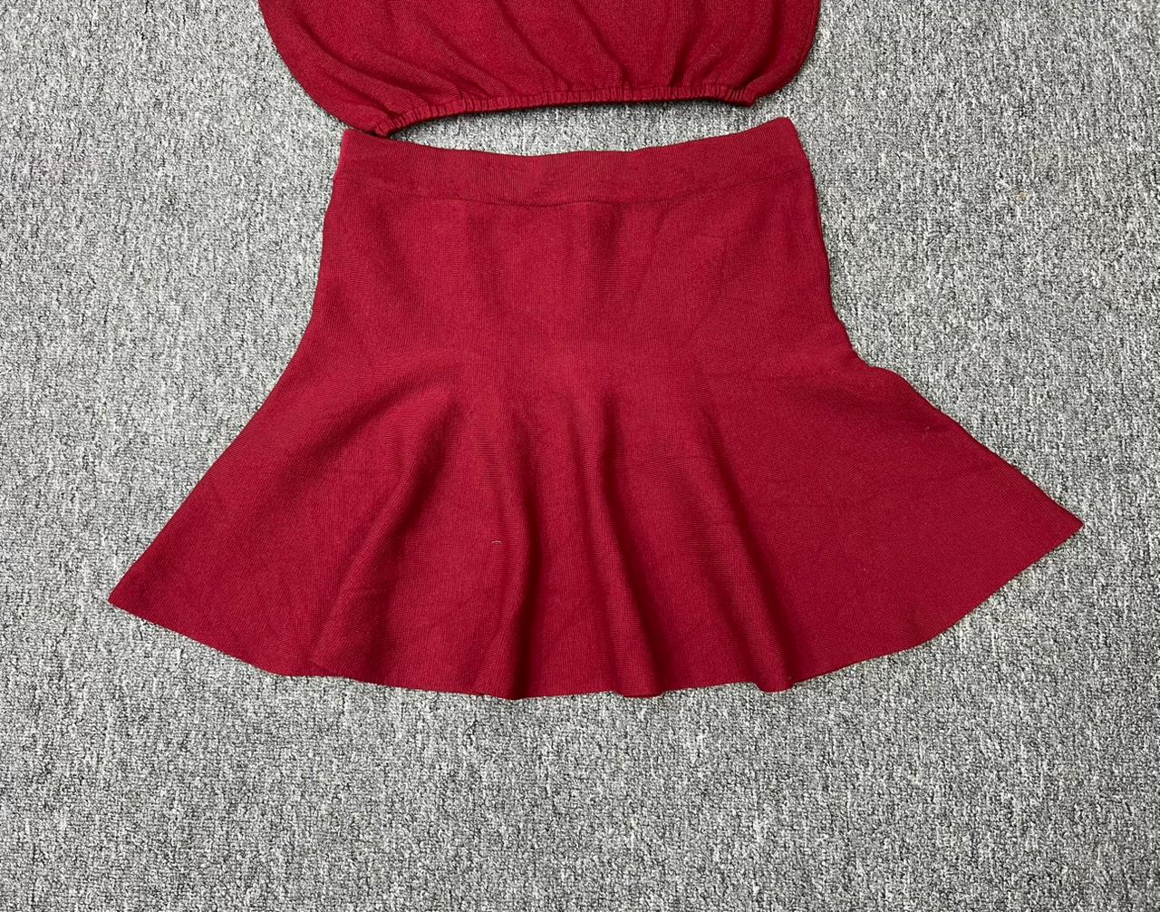 Ladies Sweater Top + Skirt Set - Image 4